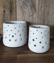 Load image into Gallery viewer, Set of two Candle Holders - Chalk Glaze