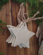 Load image into Gallery viewer, Marbled Clay Star Ornaments