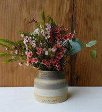Load image into Gallery viewer, Multi-toned rustic squat vase