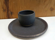 Load image into Gallery viewer, Basalt teacup and saucer set