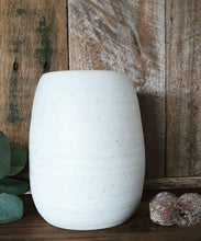 Load image into Gallery viewer, Ribbed Egg Vase - Chalk