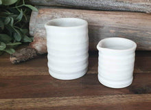 Load image into Gallery viewer, Ribbed Jug/Pourer Set - Chalk