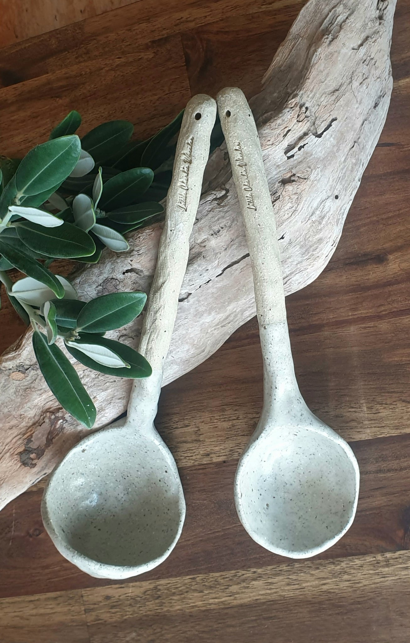 Ceramic Ladle and Serving Spoon Set – Little Charlie Wheeler