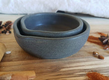 Load image into Gallery viewer, Mini bowls with Pouring Spout (River Pebble)
