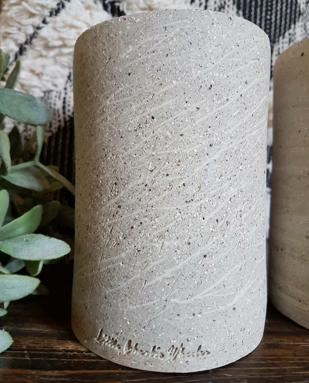 Rustic Inlay Vase