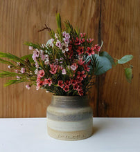 Load image into Gallery viewer, Multi-toned rustic squat vase
