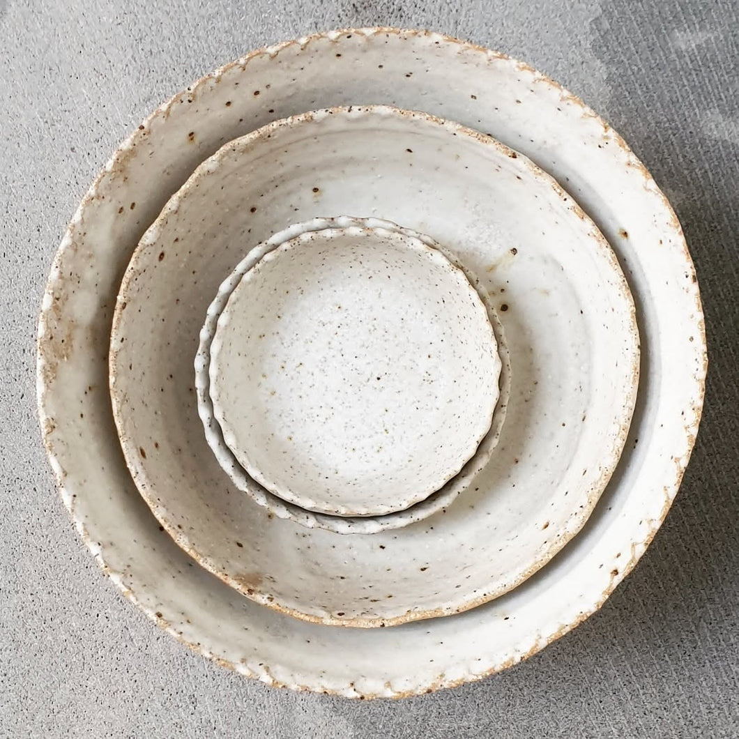 'Chalk' Bowl - Speckled Clay