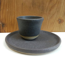 Load image into Gallery viewer, Basalt teacup and saucer set
