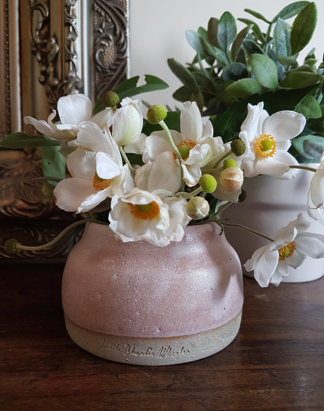 Dusty Pink Squat Vase