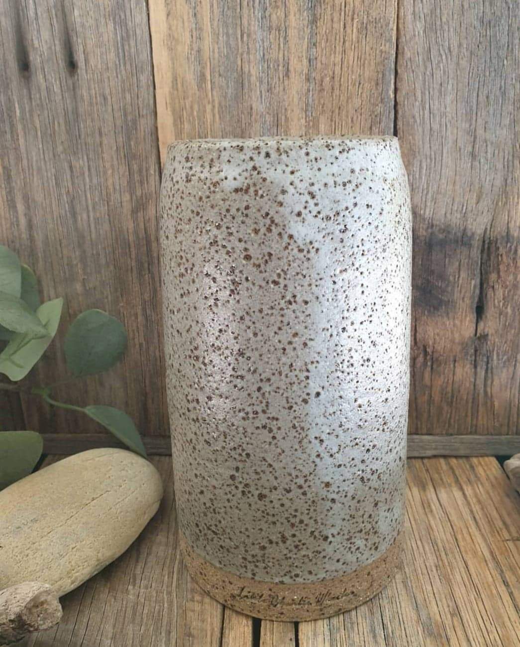 Blue-Grey Speckled Vase